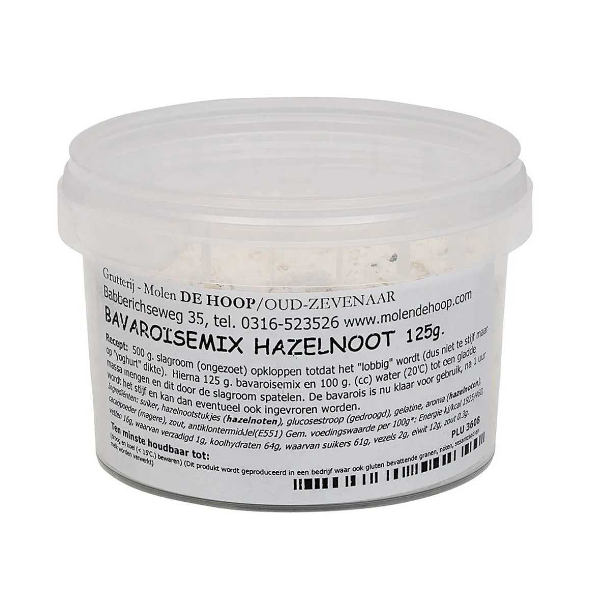 Molen de Hoop Bavarois Hazelnoot 125gr