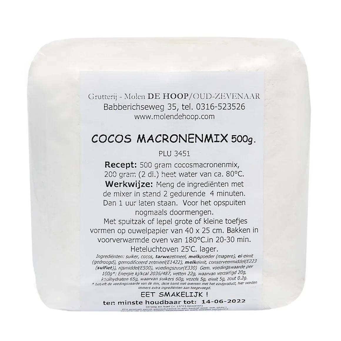 Molen de Hoop Cocosmakronenmix 500gr