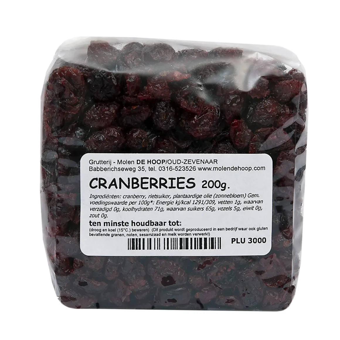 Molen de Hoop Cranberry's 200gr
