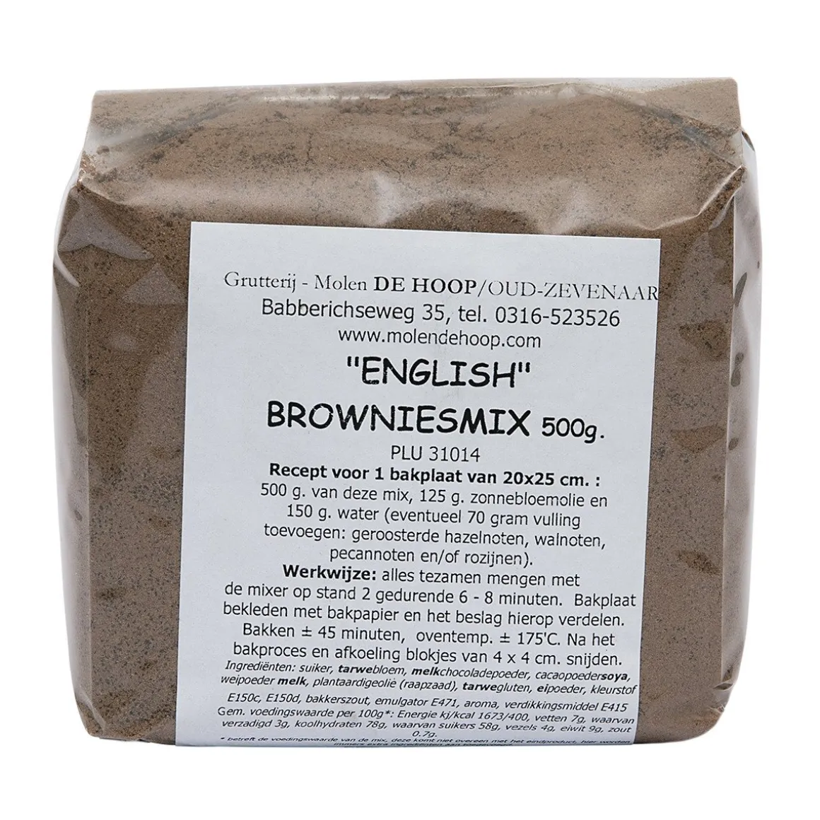 Molen de Hoop English Brownie mix 500gr
