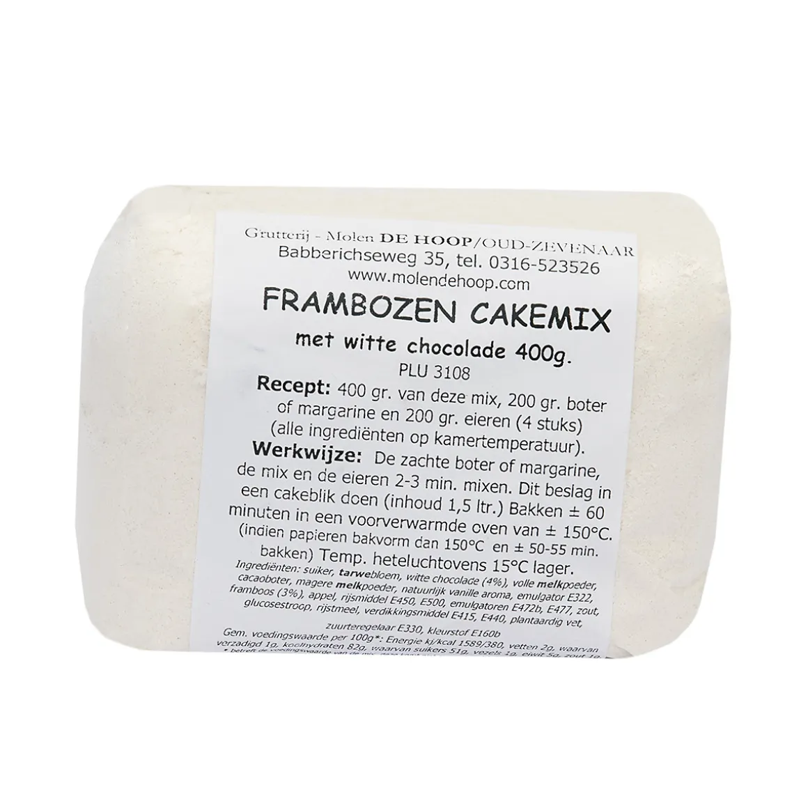 Molen de Hoop Frambozencakemix 400gr