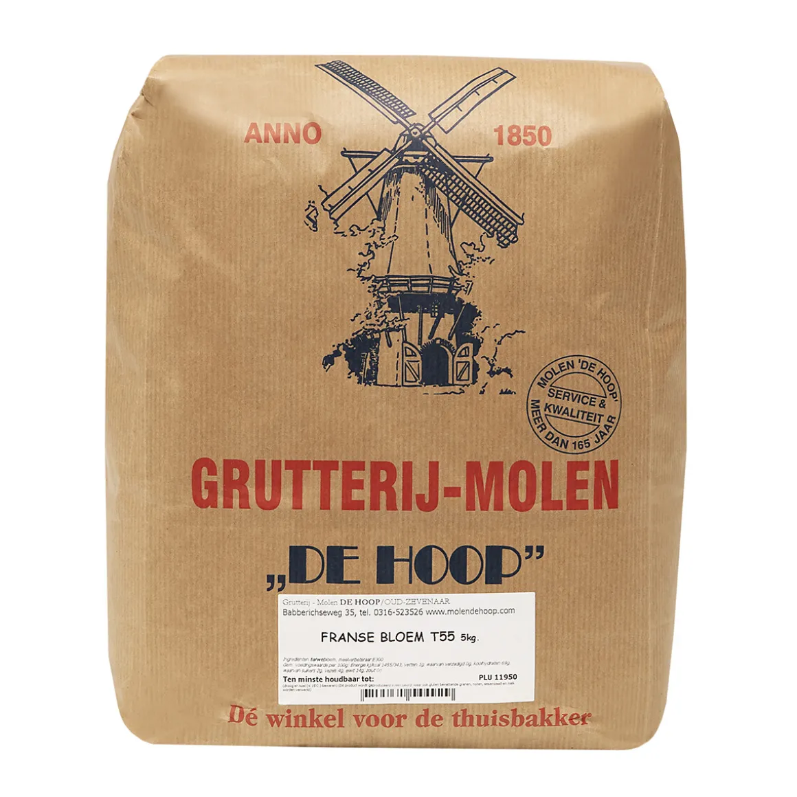 Molen de Hoop Franse Tarwebloem T55 5kg