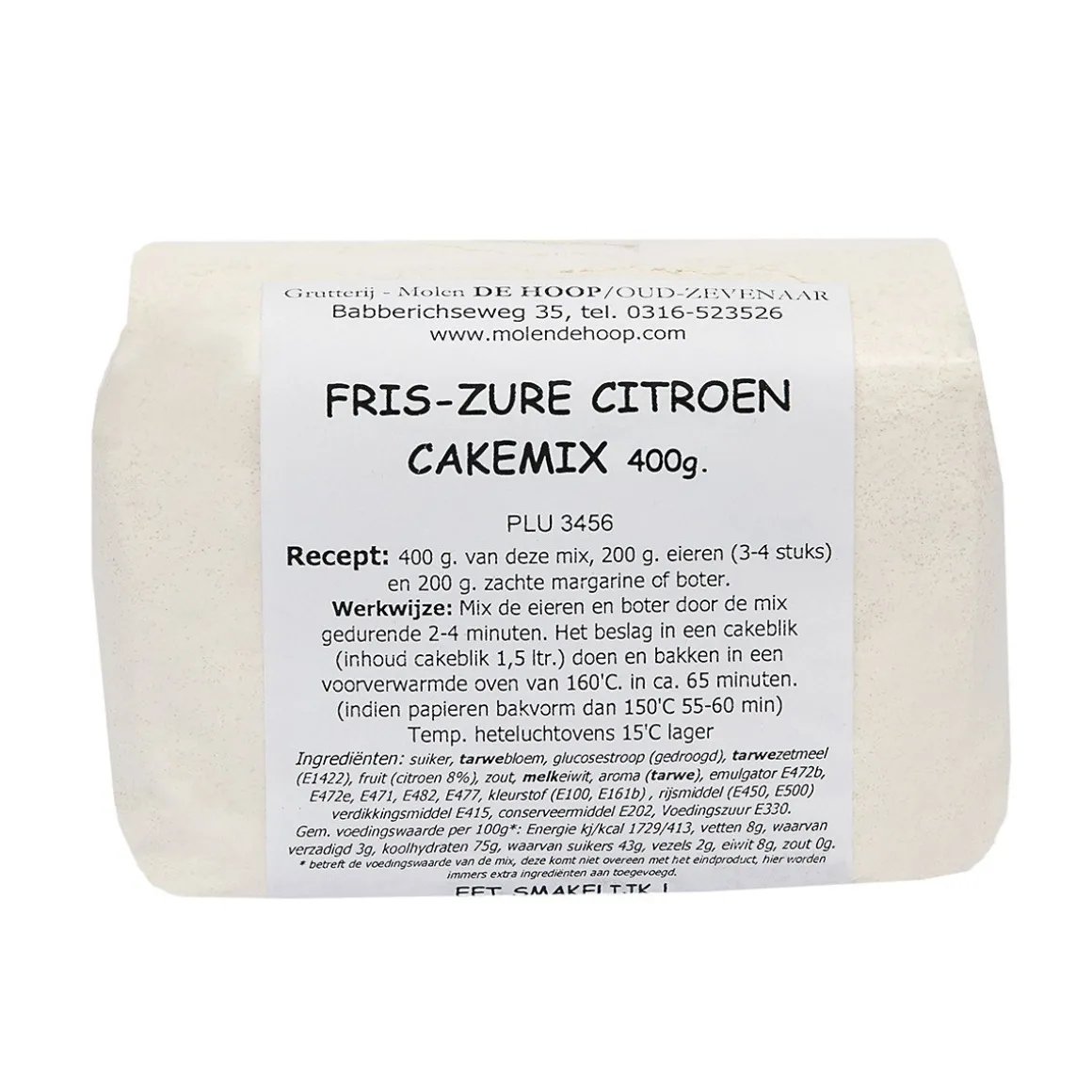 Molen de Hoop Fris-Zure Citroen Cakemix 400gr