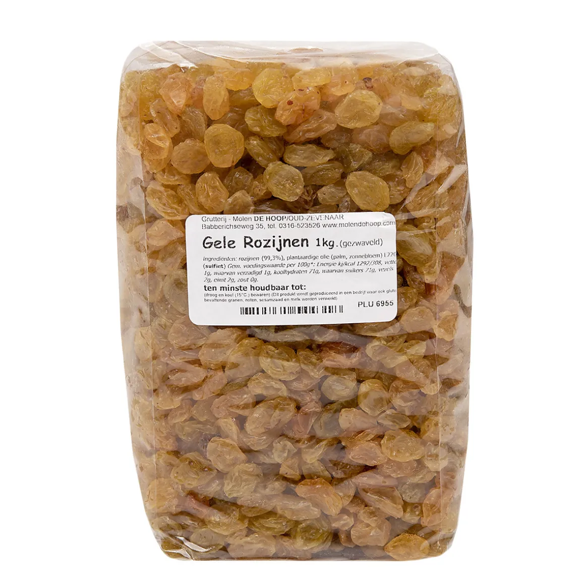 Molen de Hoop Gele Rozijnen 1kg