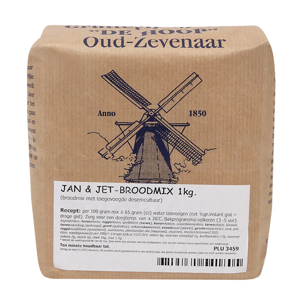 Molen de Hoop Jan & Jet Broodmix 1kg (geen gist nodig)