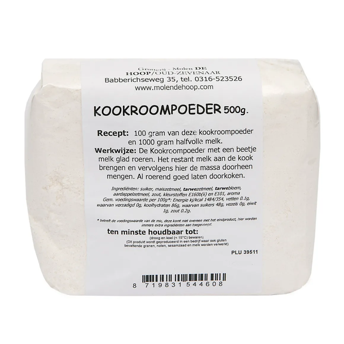 Molen de Hoop Kookroompoeder 500g