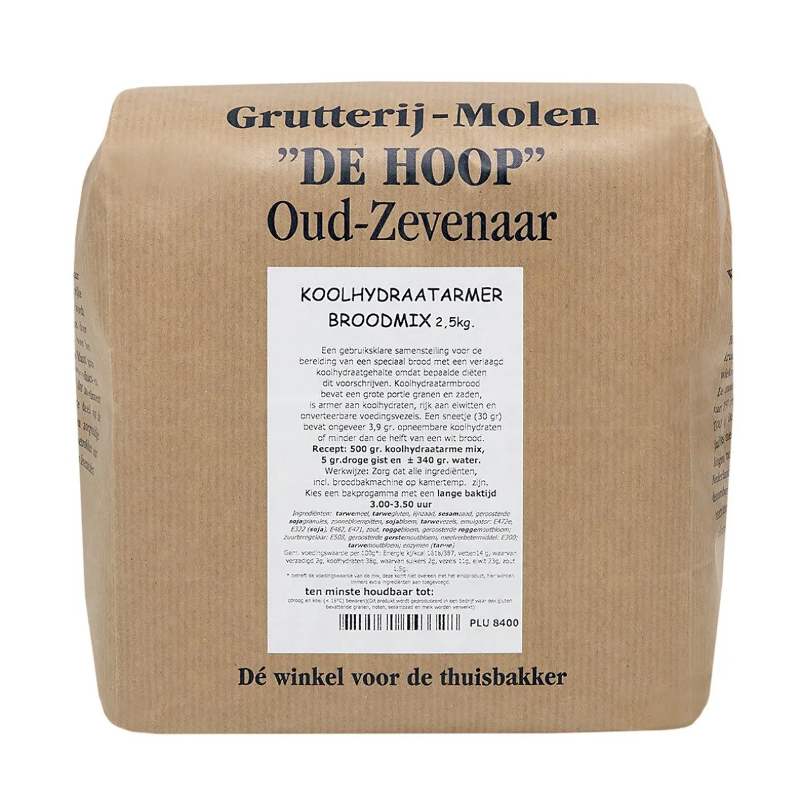 Molen de Hoop Koolhydraatarmer Broodmix 2,5kg