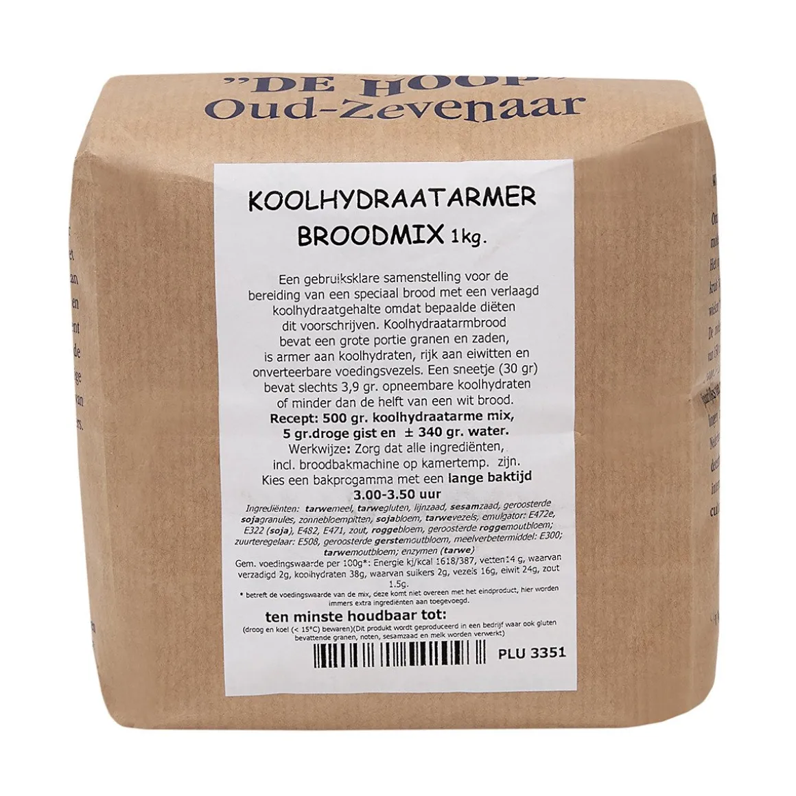 Molen de Hoop Koolhydraatarmer Broodmix 1kg
