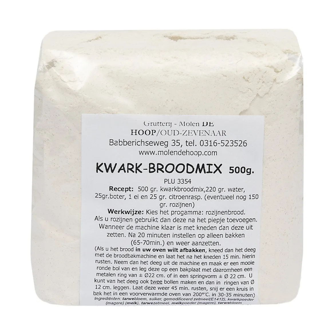 Molen de Hoop Kwarkbroodmix 500gr