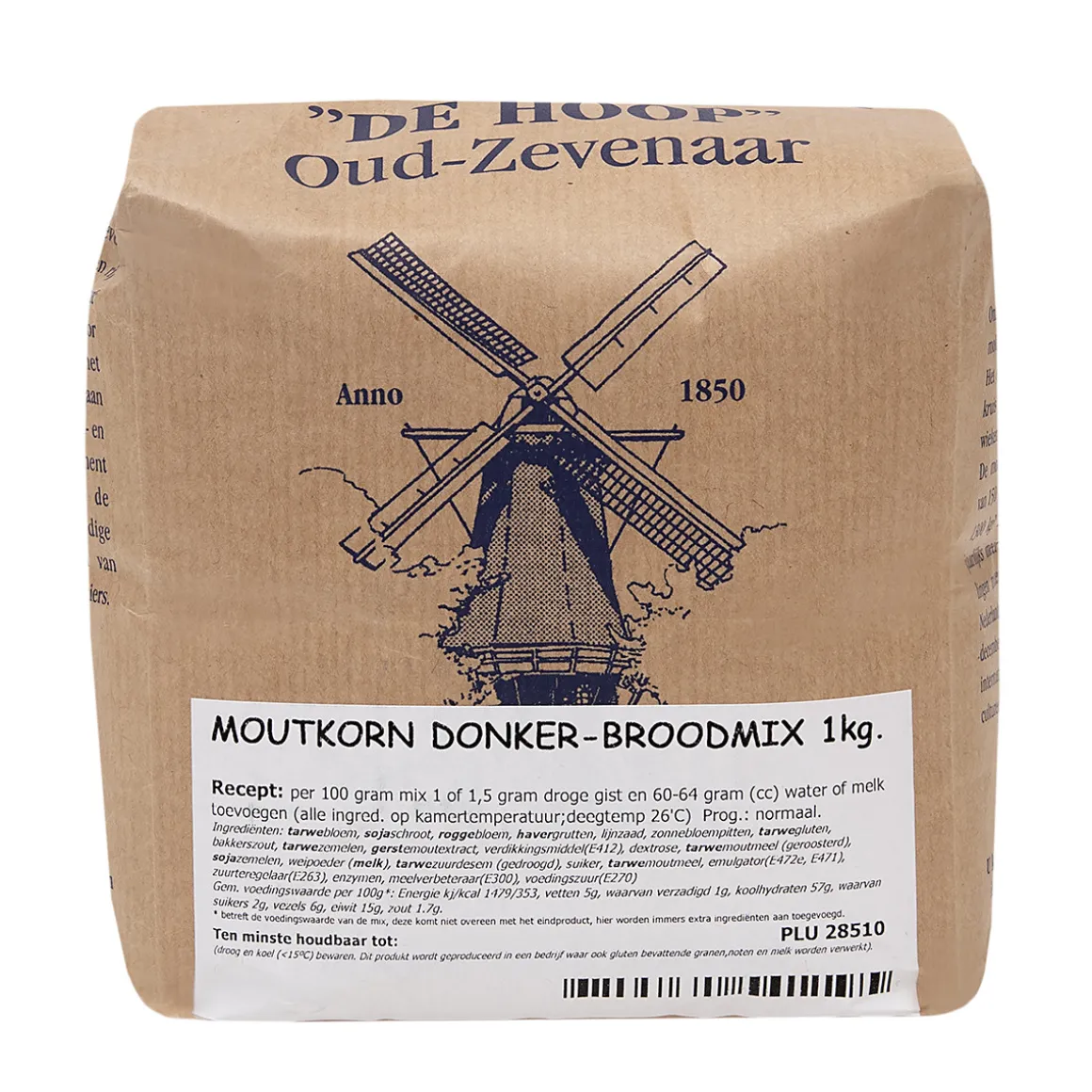 Molen de Hoop Moutkorn Donker Broodmix 1kg
