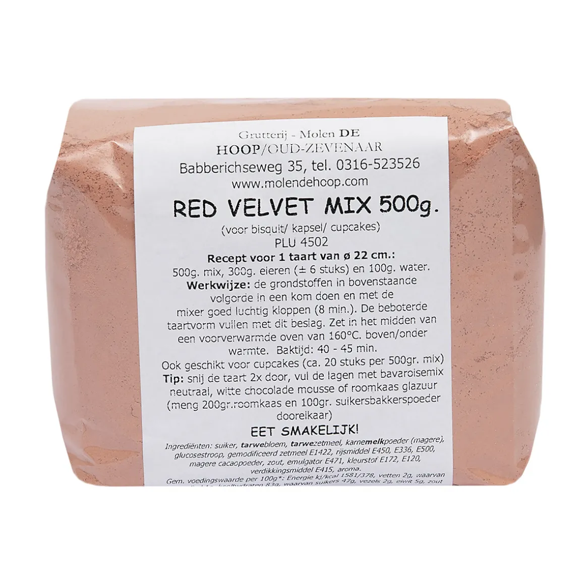 Molen de Hoop Red Velvet Cakemix 500gr