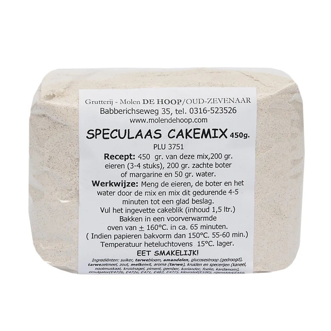 Molen de Hoop Speculaas Cakemix 450gr