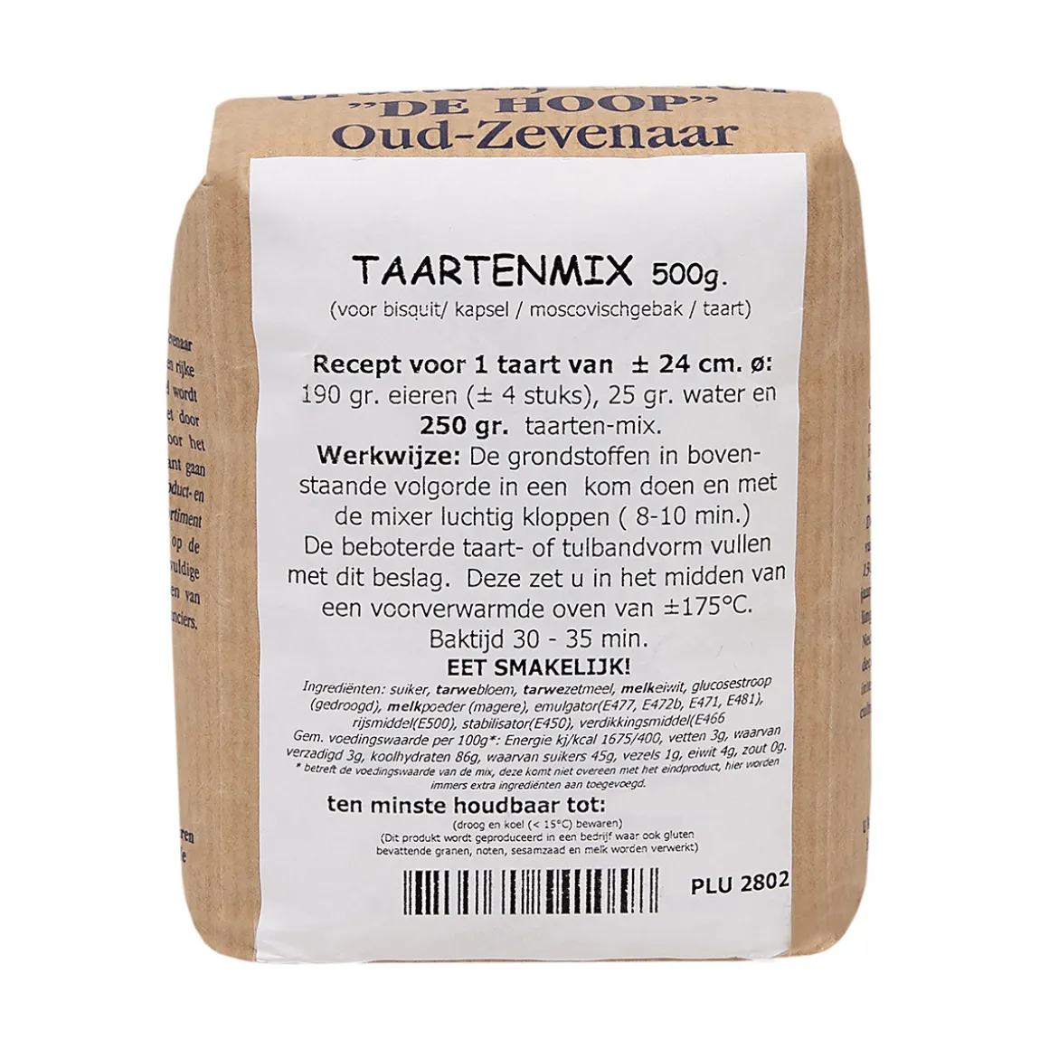 Molen de Hoop Taartenmix (biscuit/kapsel) 500gr