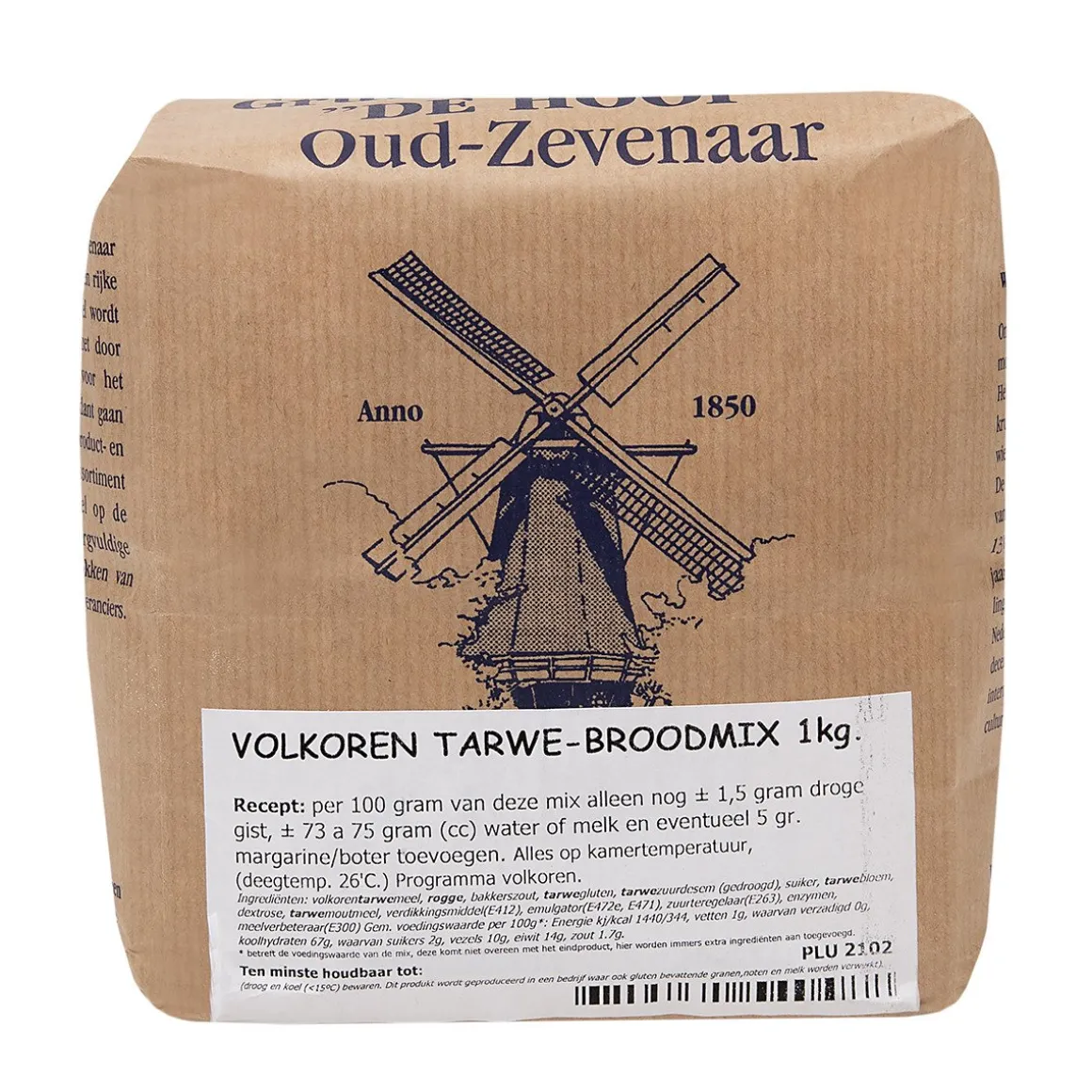 Molen de Hoop Volkoren Tarwe Broodmix 1kg
