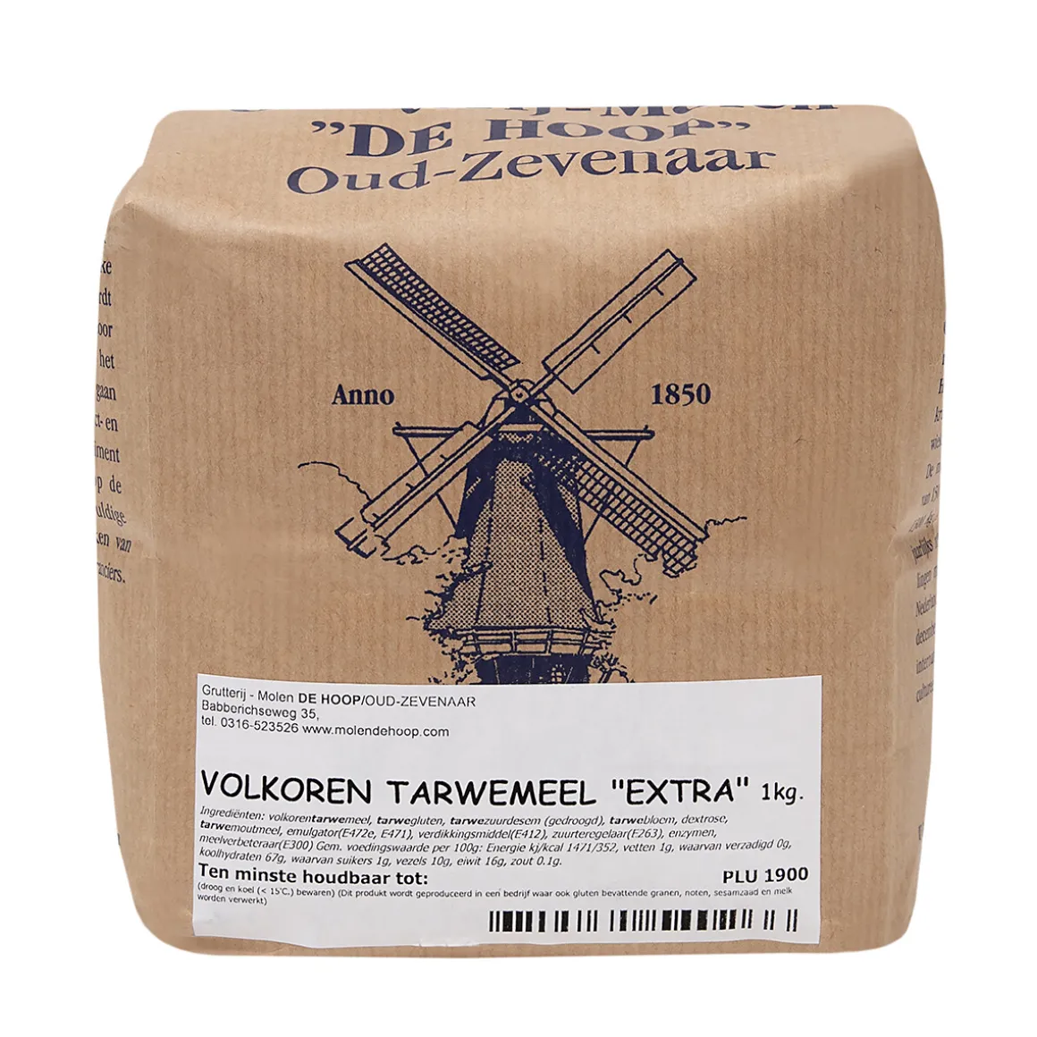 Molen de Hoop Volkoren Tarwemeel Extra 1kg