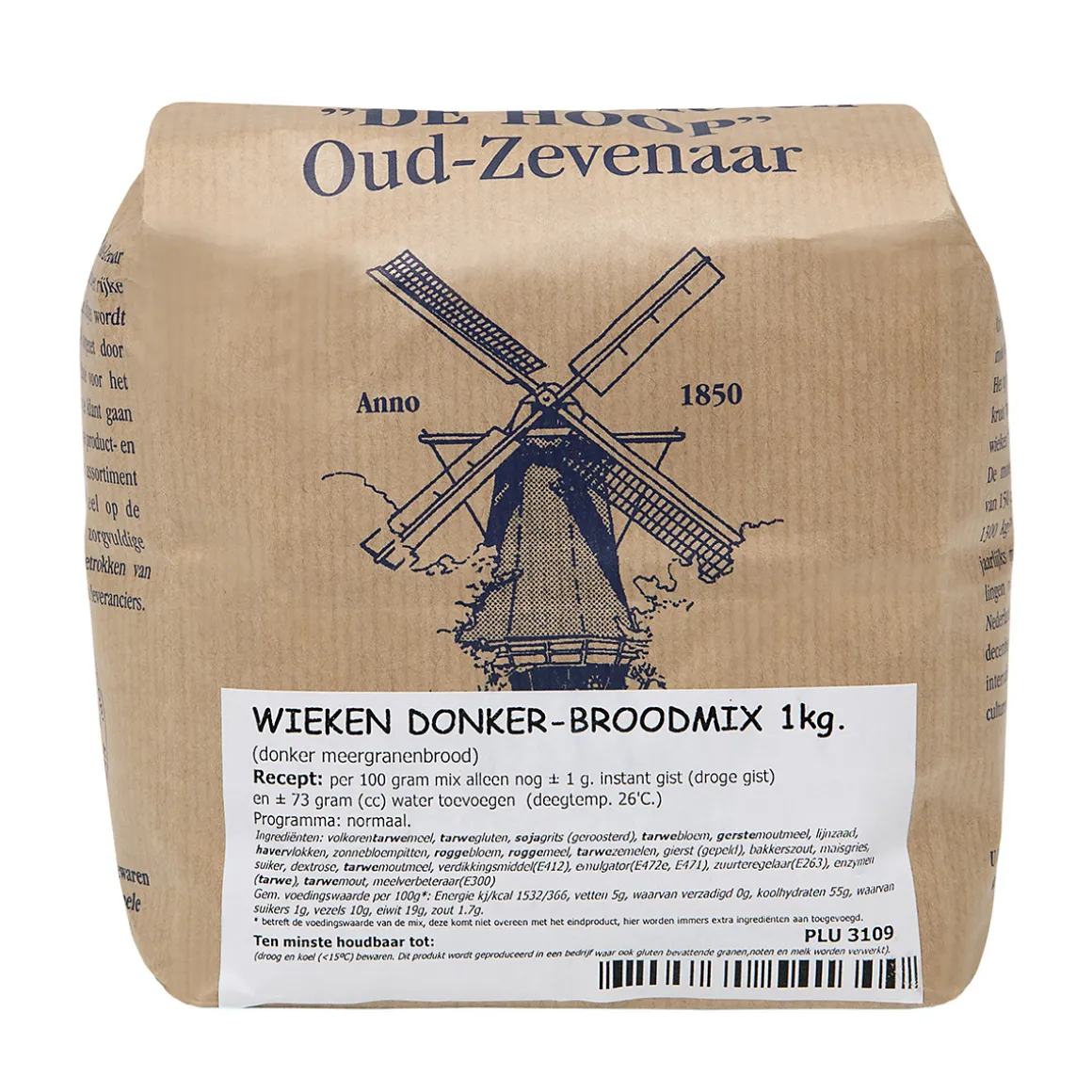 Molen de Hoop Wieken Donker Broodmix 1kg