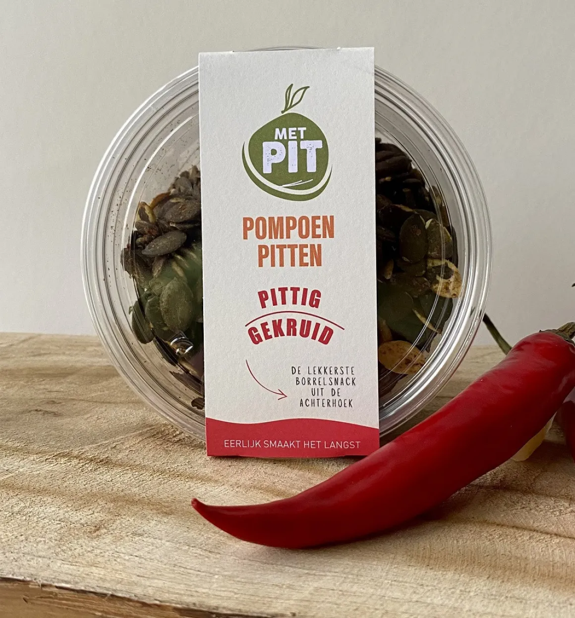 Nederlandse Pompoenpitten Pittig Gekruid 150g