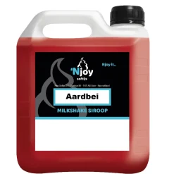 Njoy Milkshake Siroop Aardbei (2 liter)