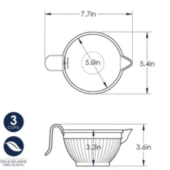 Nordic Ware Beslagkom Kunststof Hittebestendig 0,7L (Ø13cm)