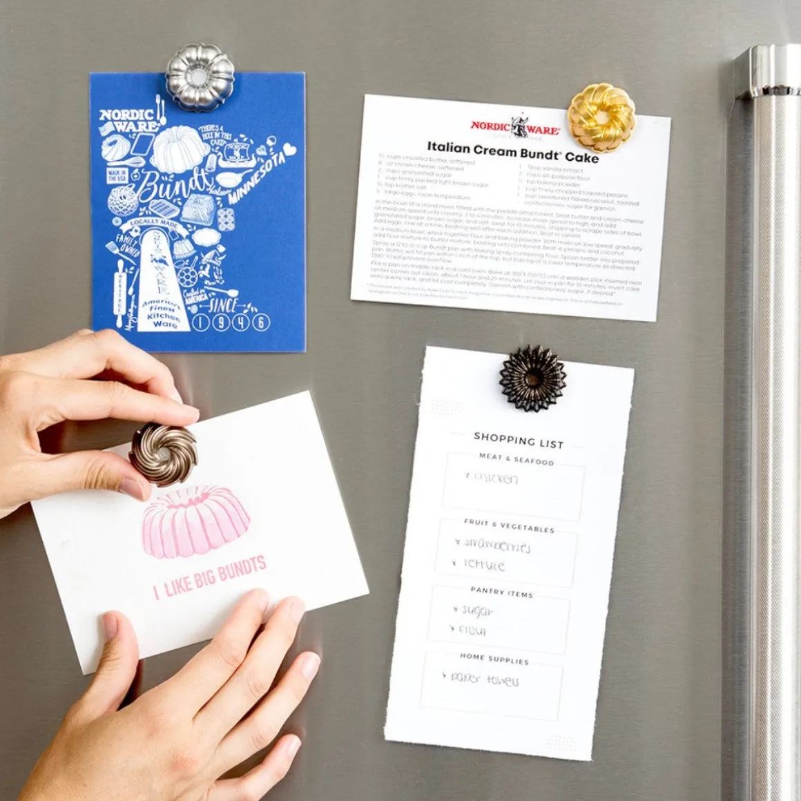 Nordic Ware Bundt Magneten Set/4