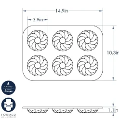 Nordic Ware French Twist Donut Bakvorm