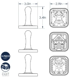 Nordic Ware Koekjesstempel Gingerbread Set/3