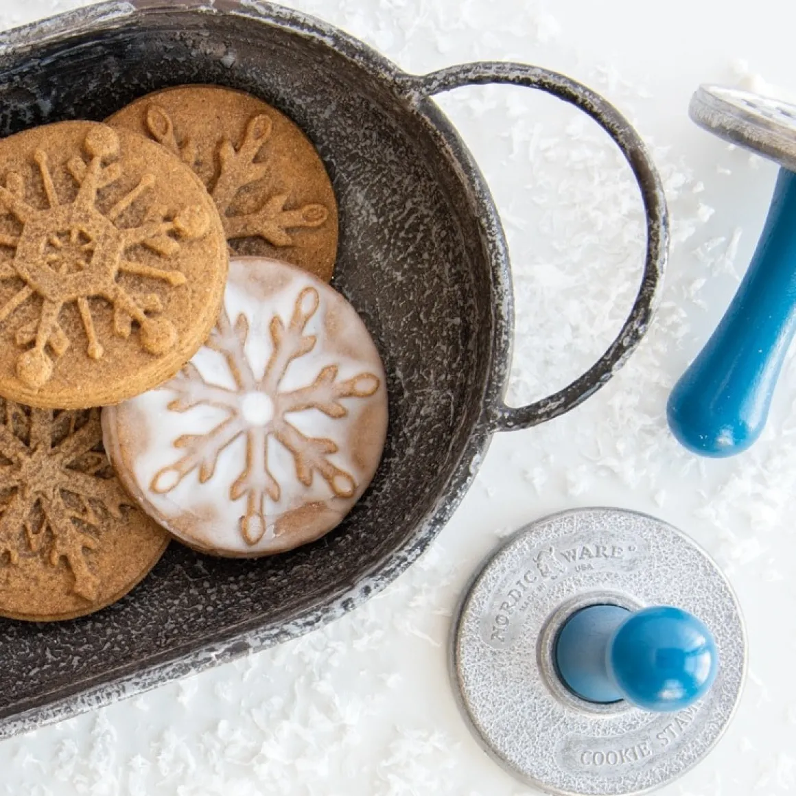 Nordic Ware Koekjesstempel Sneeuwvlokken Set/3