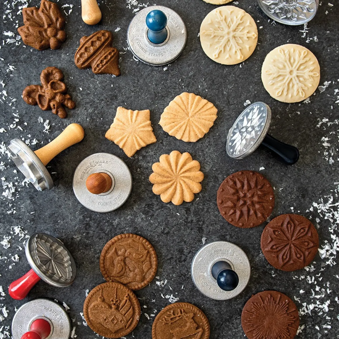 Nordic Ware Koekjesstempel Sneeuwvlokken Set/3