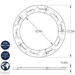 Nordic Ware Pie Crust Shield Verstelbaar