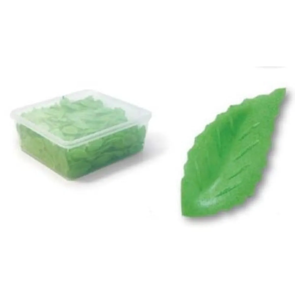 Ouwel Blaadjes Gekarteld Spits Groen 40mm (500st)