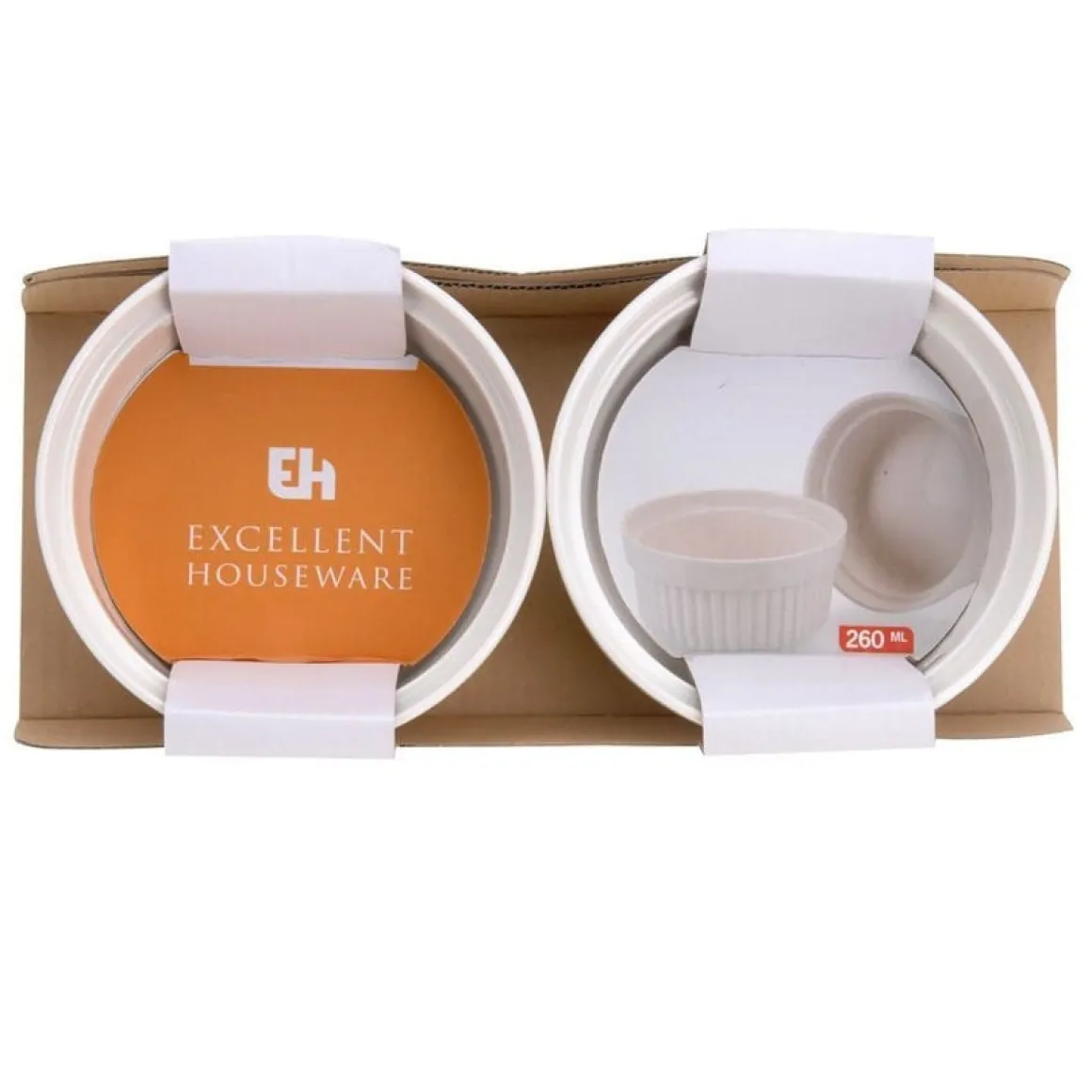 Ovenschaal Porselein (Creme Brulee) Ø11x4,8cm Set/2