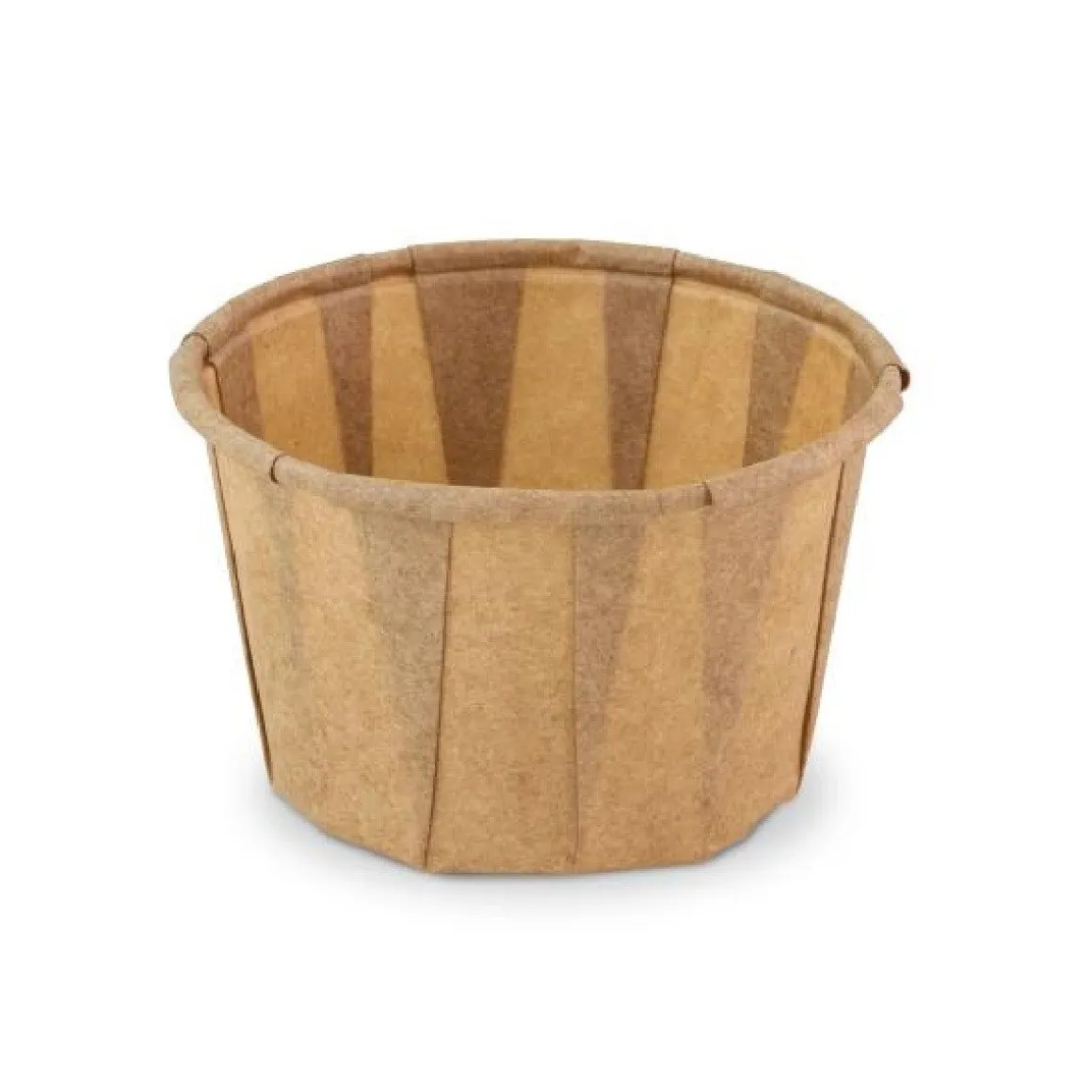 Papieren Bakje Rond Bruin Ø5,8x3,6cm 200st.