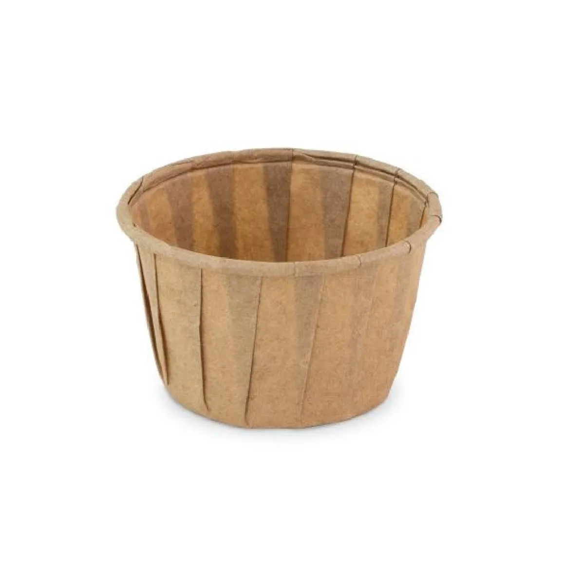 Papieren Bakje Rond Bruin Ø5x3,1cm 200st.