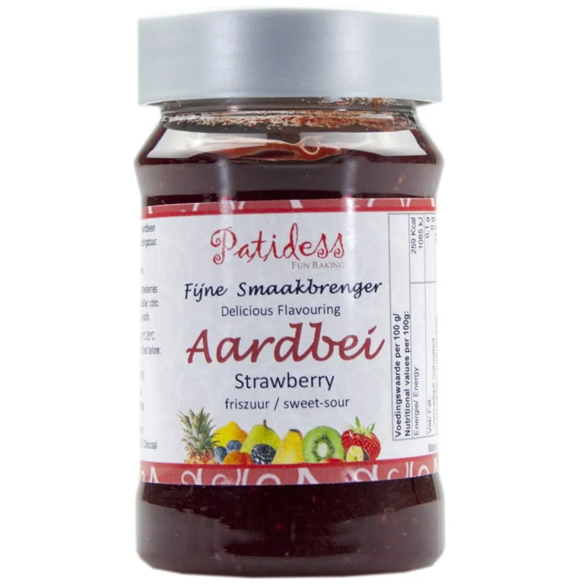 Patidess Smaakpasta Aardbei Friszuur 120g