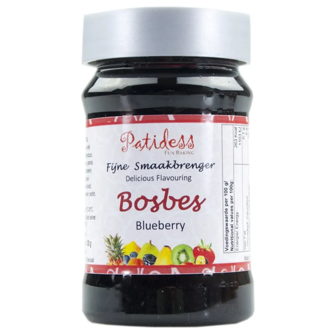 Patidess Smaakpasta Bosbes 120g