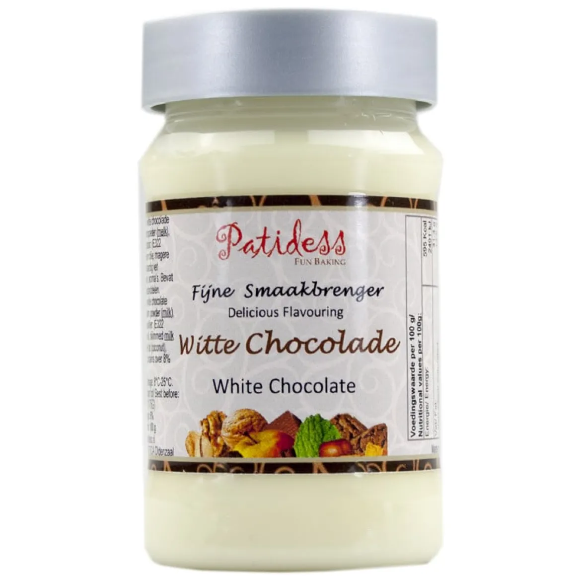 Patidess Smaakpasta Witte Chocolade 120g