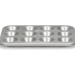 Patisse Mini Muffin/Cupcake Bakvorm Silver-Top 12 Stuks 25cm