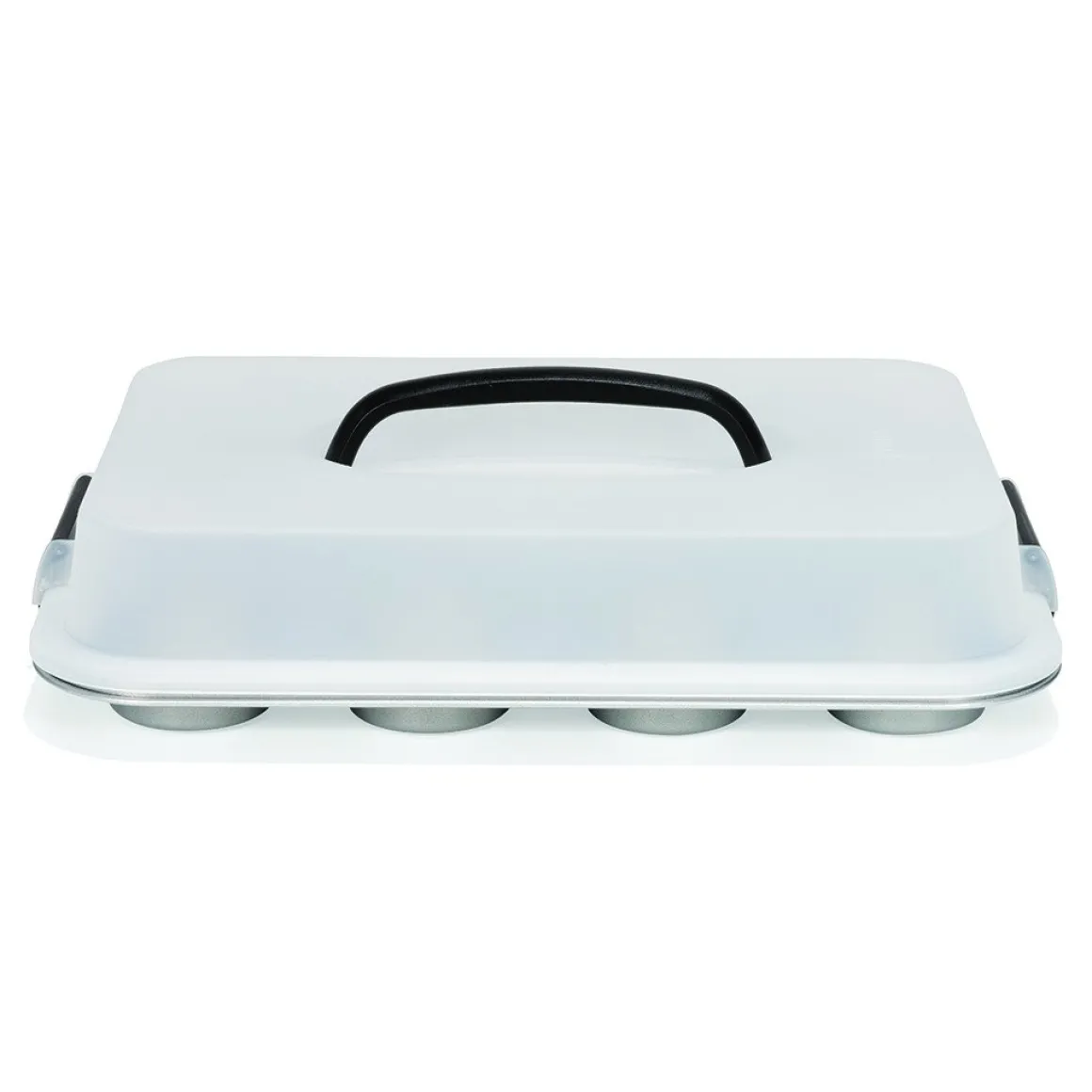 Patisse Muffinvorm Silver-Top 12 Vaks met Draagdeksel 35cm
