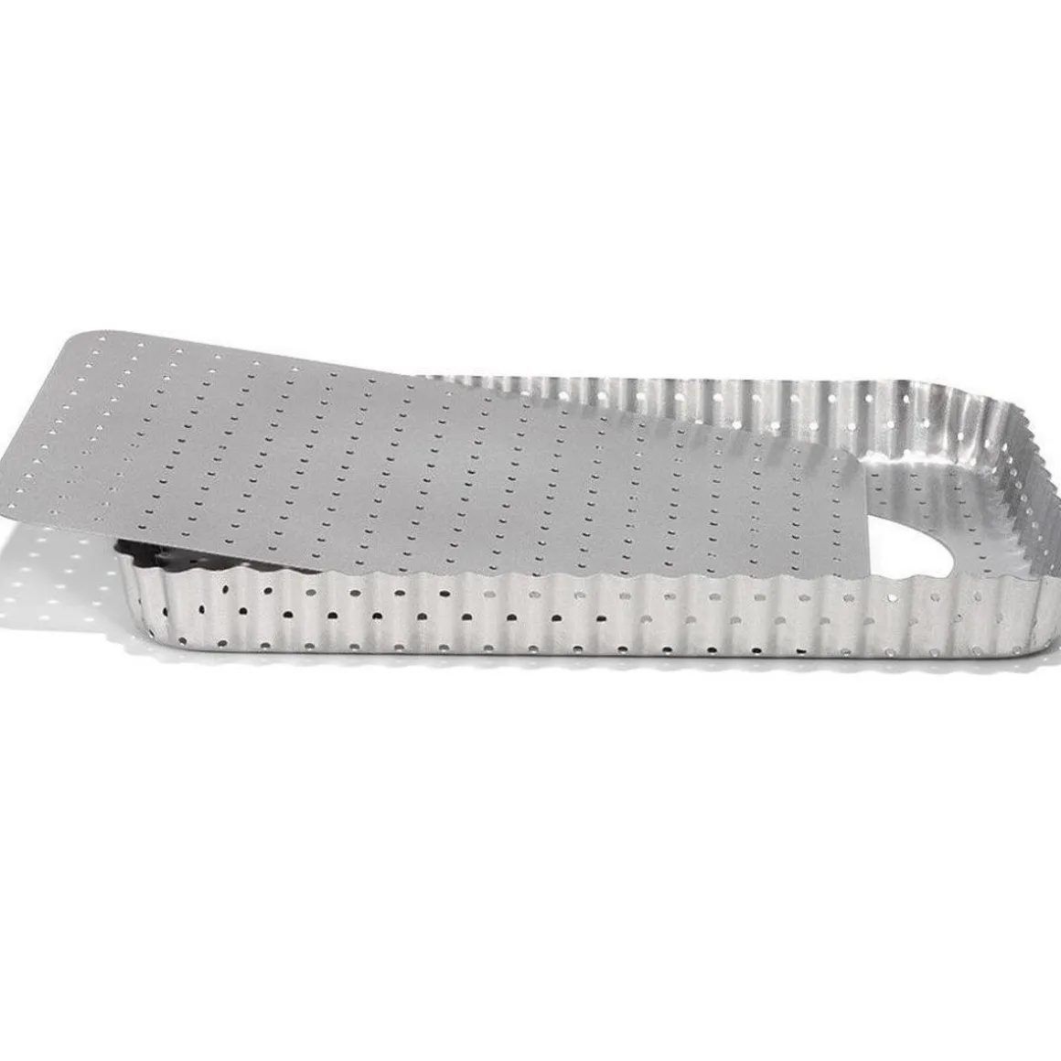 Patisse Quichevorm Geperforeerd Losse Bodem Silver-Top 32x22