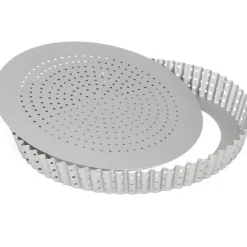 Patisse Quichevorm Geperforeerd Losse Bodem Silver-Top Ø28cm