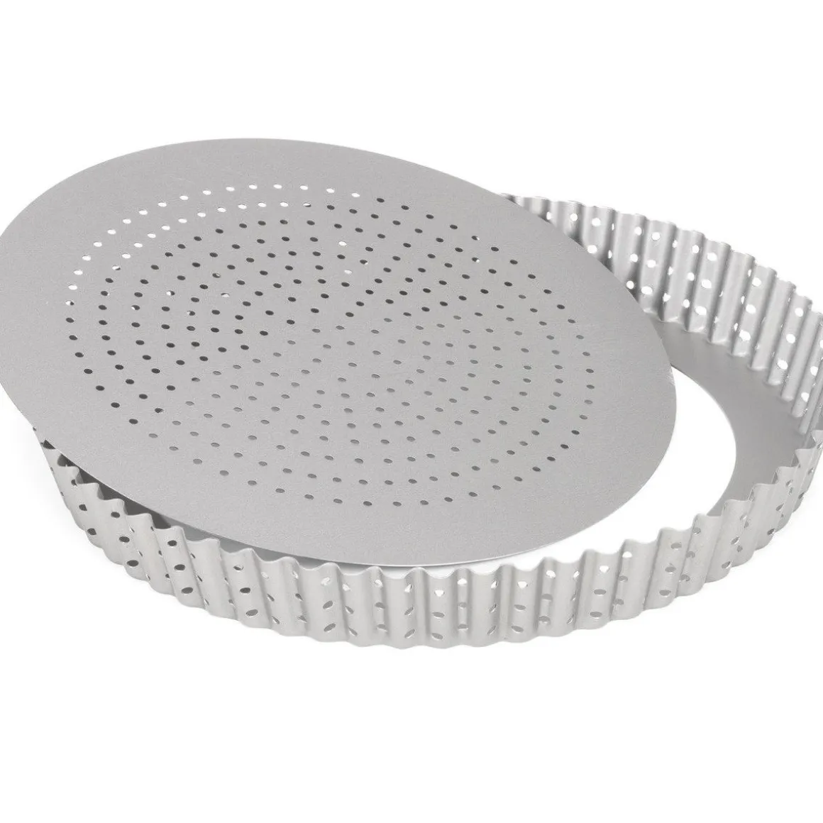 Patisse Quichevorm Geperforeerd Losse Bodem Silver-Top Ø28cm