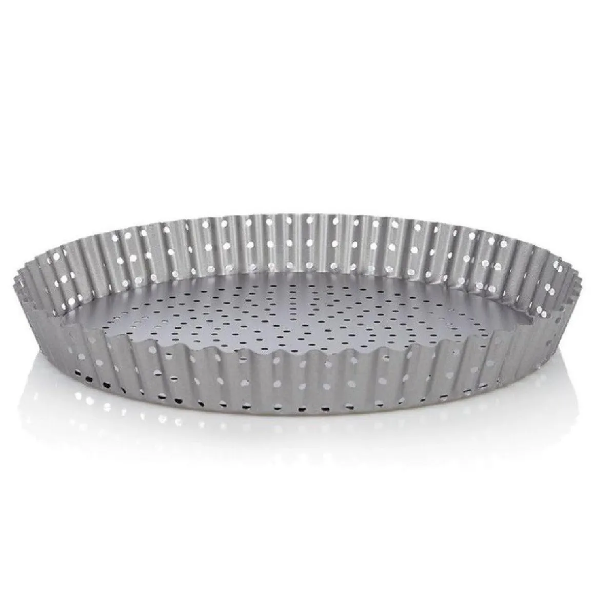 Patisse Quichevorm Geperforeerd Losse Bodem Silver-Top Ø28cm