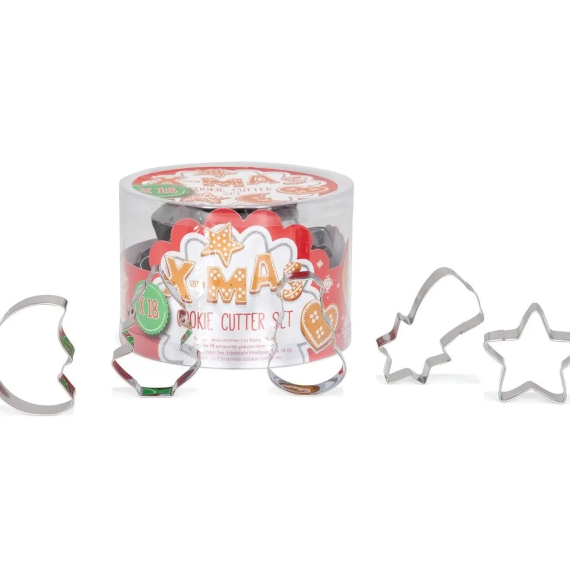 Patisse Uitstekers Kerst RVS 18-delig**