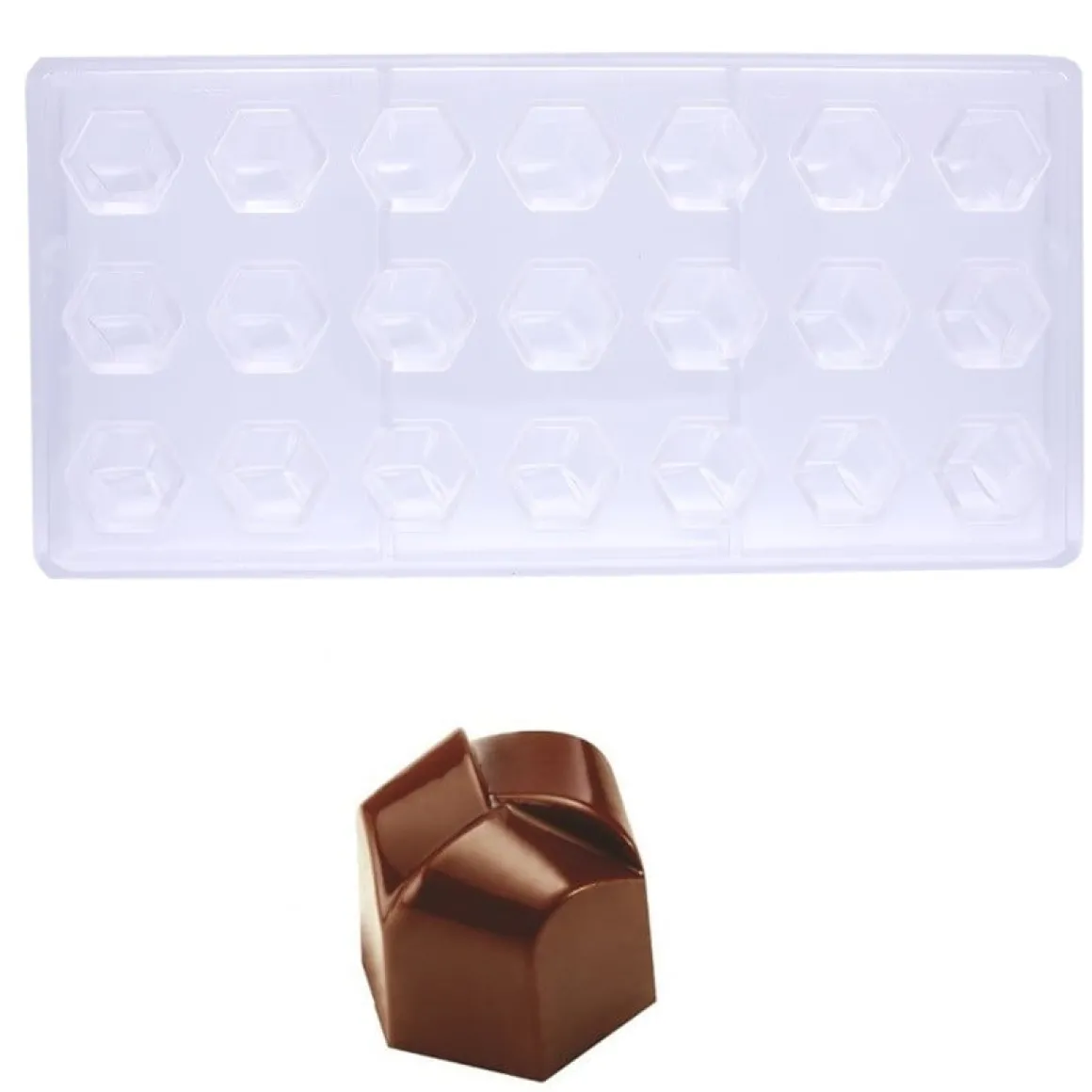 Pavoni Bonbonvorm Zeshoek Fantasia (21x) 26x23mm