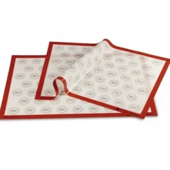 Pavoni Siliconen Bakmat met Macaronverdeling 60x40cm