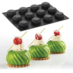 Pavoni Siliconen Vorm Caleidon Rozet Ø66x34mm (12) 30x40cm