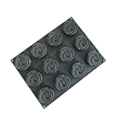 Pavoni Siliconen Vorm Rozen Ø78x26mm (12) 40x30cm