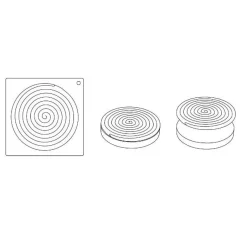 Pavoni Siliconen Vorm Top-Ipnosi Ø160mm