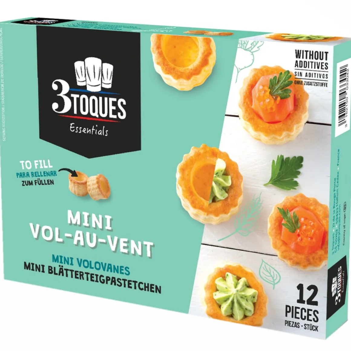 Pidy Bladerdeeg Pasteitjes Zakouski Ø3,5cm (12 st.)