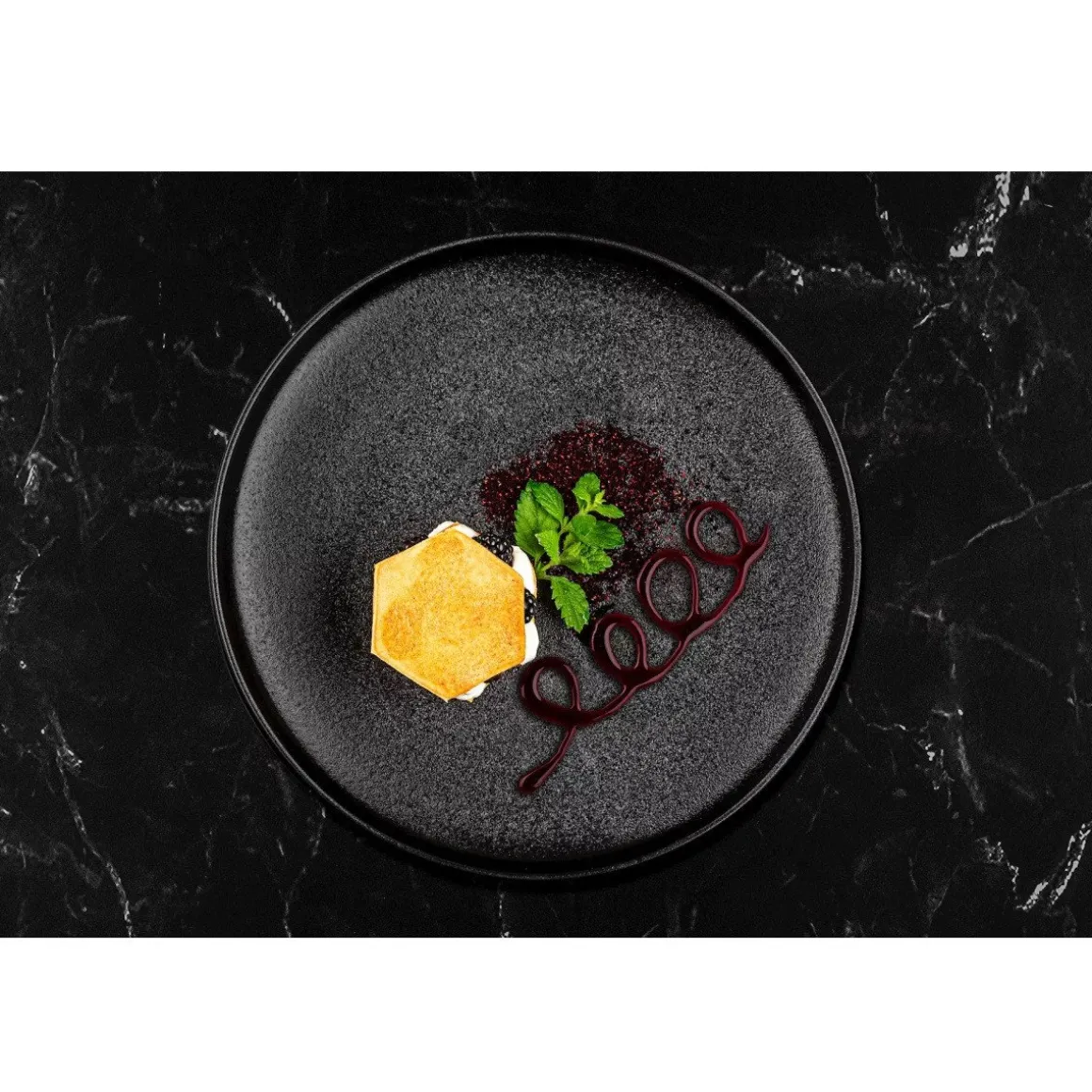 Plate-it Garneerringen Hexagon met Pusher Set/4